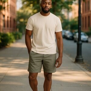 Polo Men's Casual White Cotton Shorts – Size 42 – Comfortable & Stylish